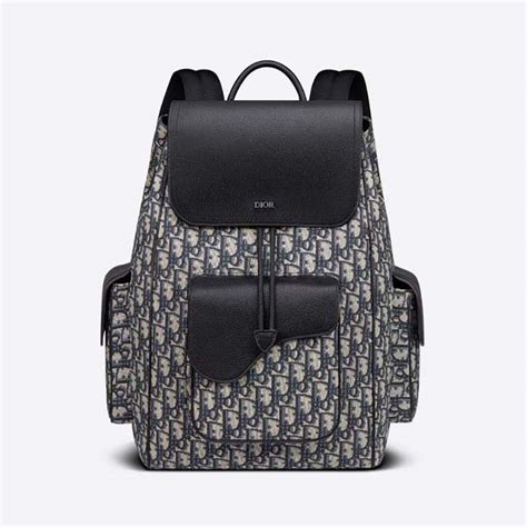 dior men's leather backpack